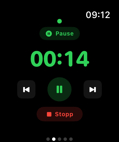 TimerCoach Apple Watch Fernsteuerung