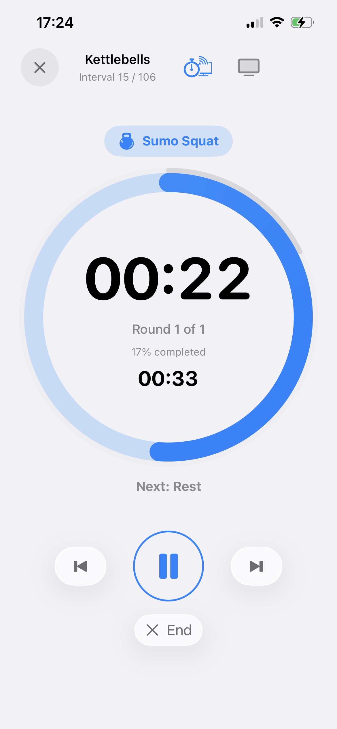 TimerCoach App Interface